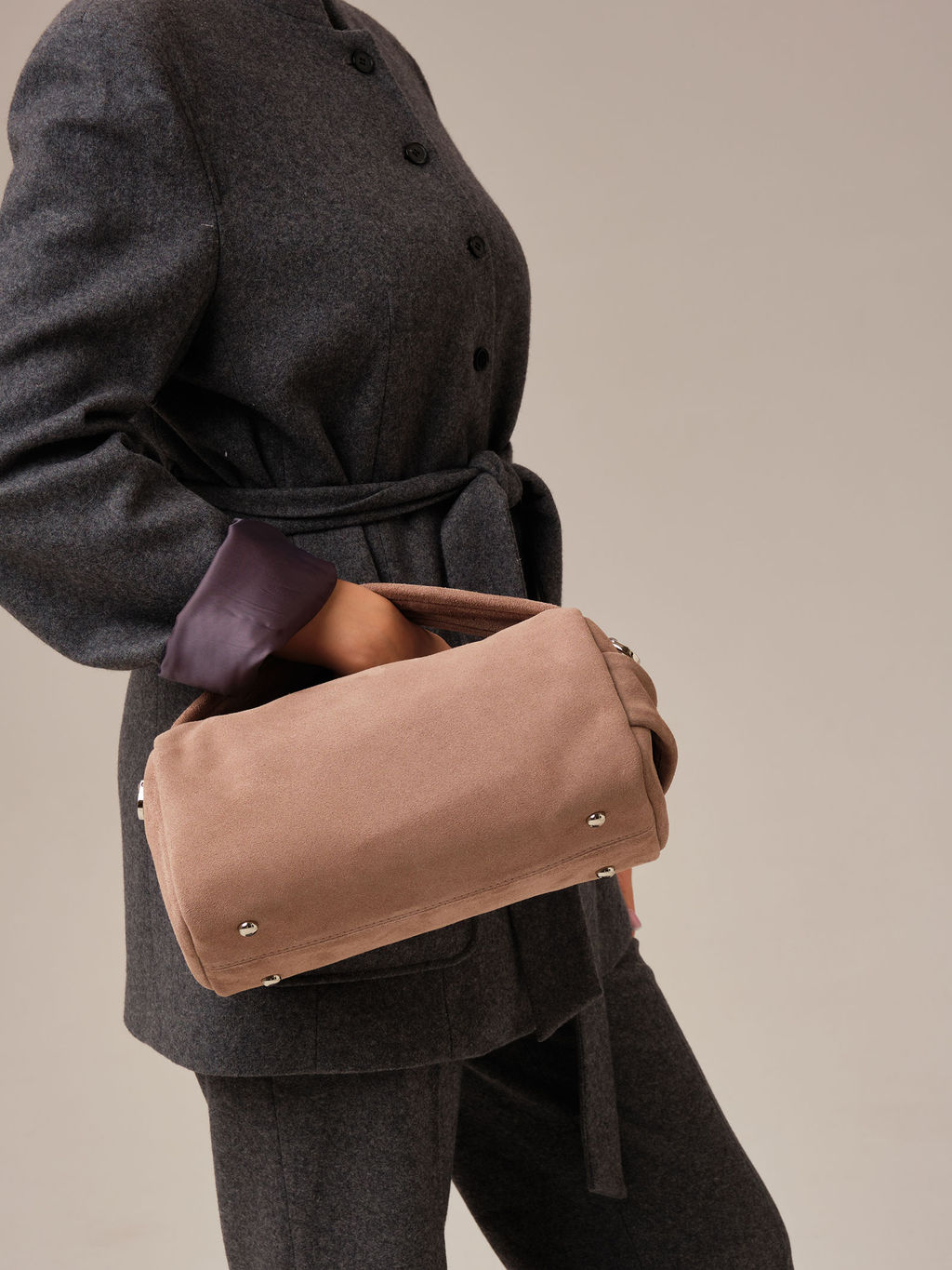 Замшевая сумка Solea DBR 31365 капучино  фото 11