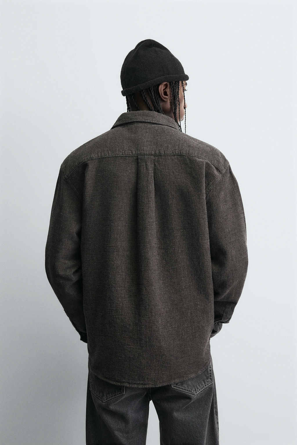 TEXTURED RELAXED FIT OVERSHIRT - Zara фото 3
