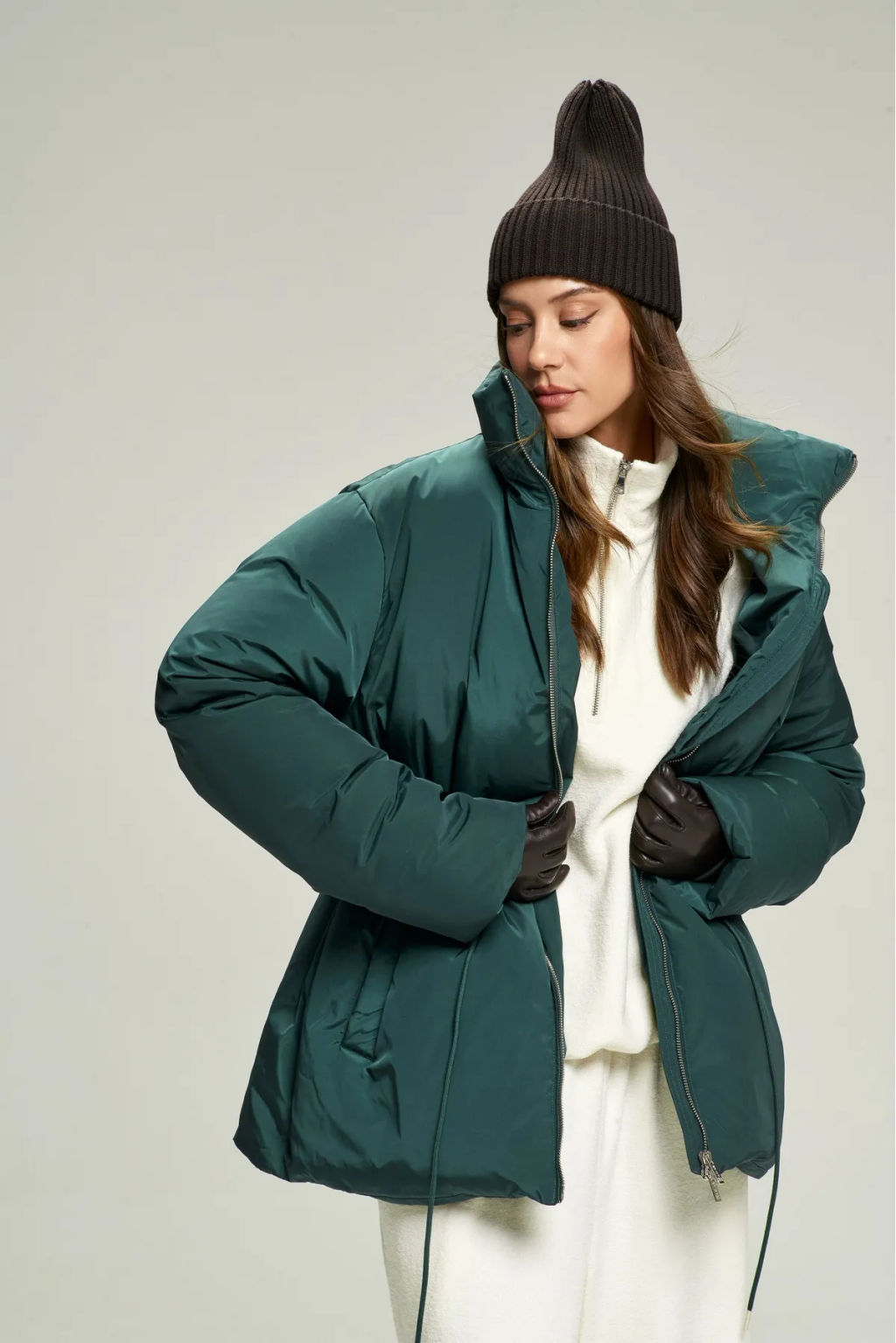 Пуховик на кулиске Pine Green - Erist store фото 5