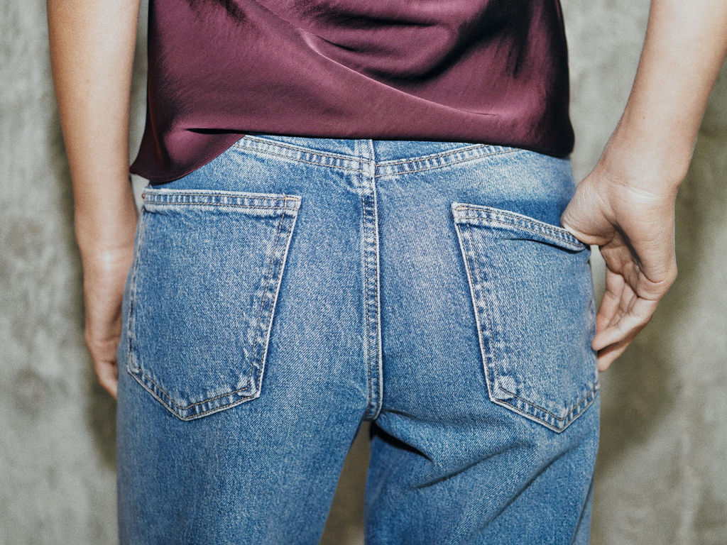 Z.01 MOM FIT HIGH-WAIST JEANS - Zara фото 5