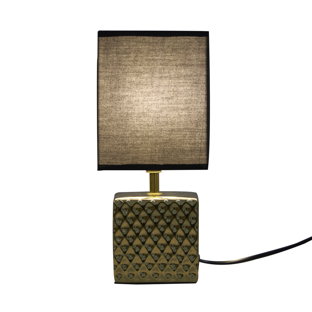 UML-B306 E14 GOLD/BLACK Светильник настольный декоративный под лампу Е14, 40W. Механический выключатель. Золотой/Черный. ТМ Uniel - Volpe фото 6
