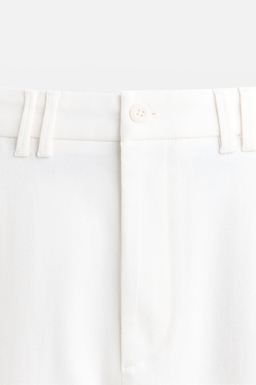 TEXTURED REGULAR FIT TROUSERS - Zara фото 9