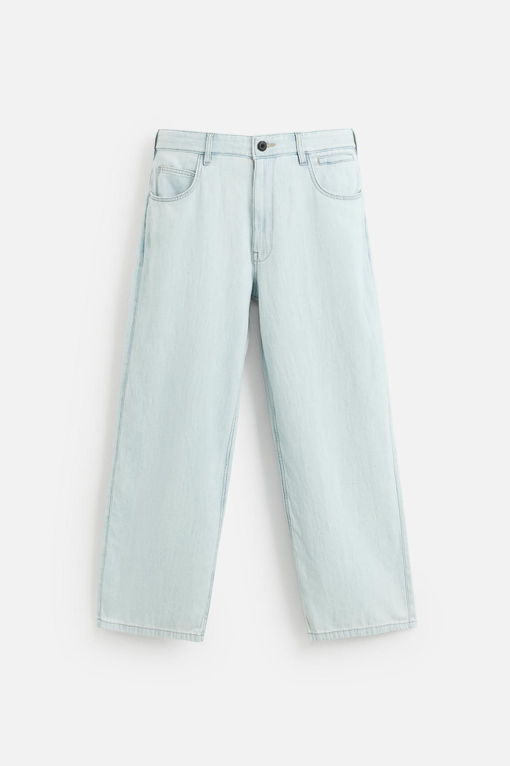 LIGHTWEIGHT LOOSE WIDE-LEG JEANS - Zara фото 6