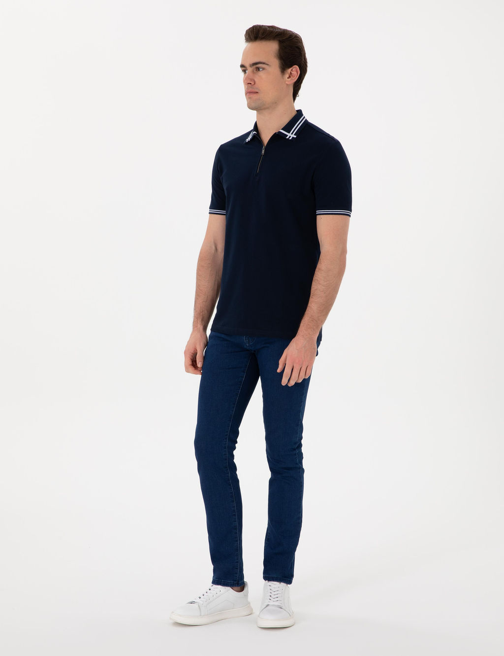 Lacivert Slim Fit Ti__rt