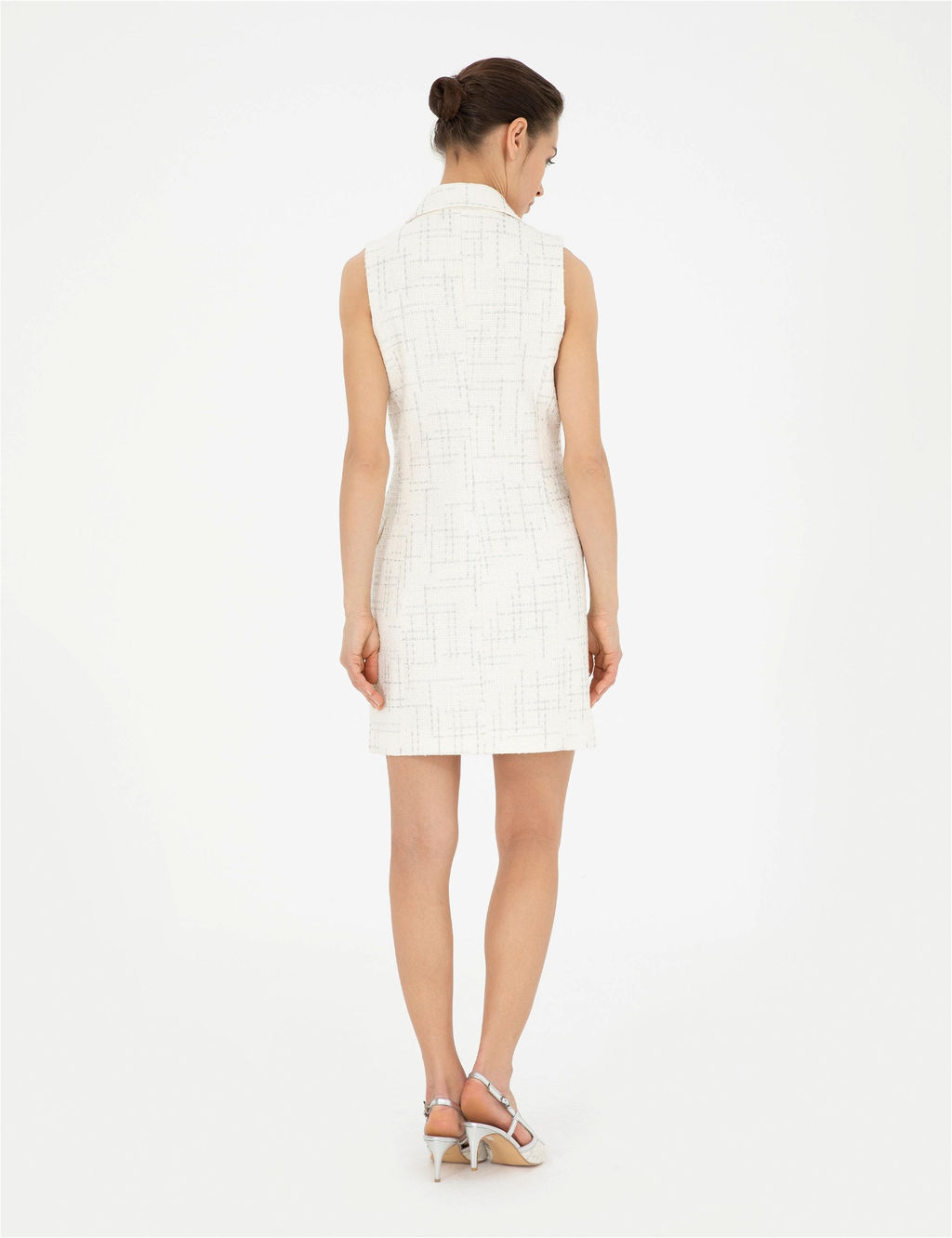 Ekru Slim Fit T_vit Elbise - Pierre cardin фото 5