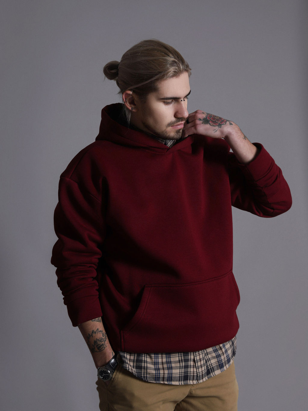 Толстовка, Худи К201-ИЗИ Бордо от фабрики Спортсоло