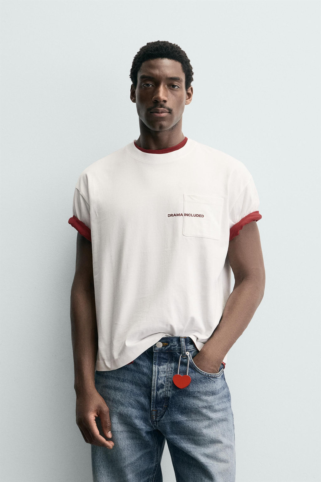 SLOGAN PRINT POCKET T-SHIRT - Zara фото 9