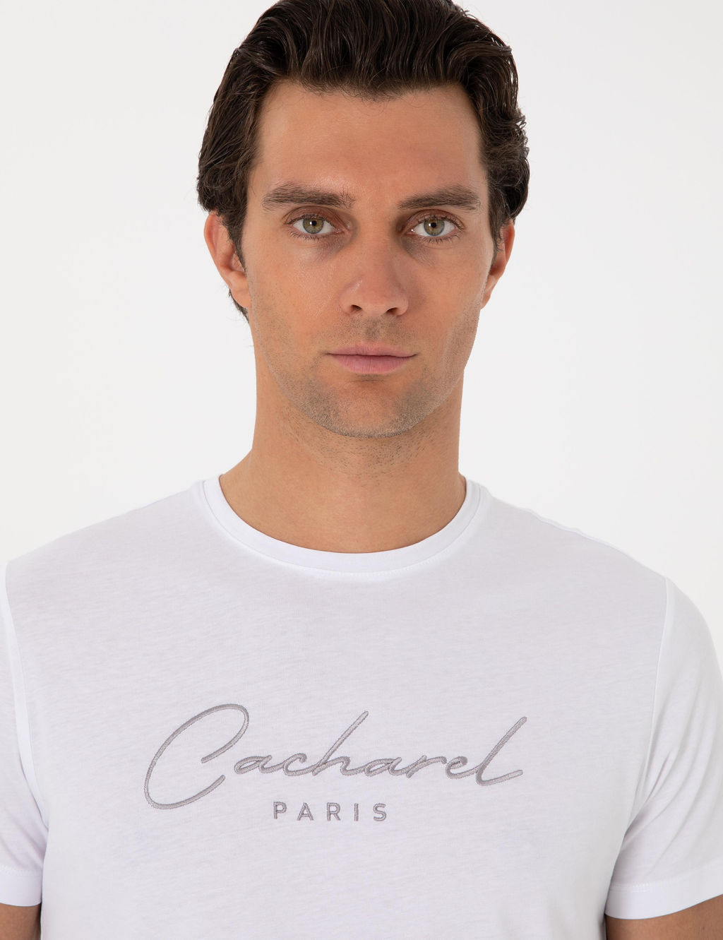 Beyaz Slim Fit Ti__rt - Cacharel фото 2