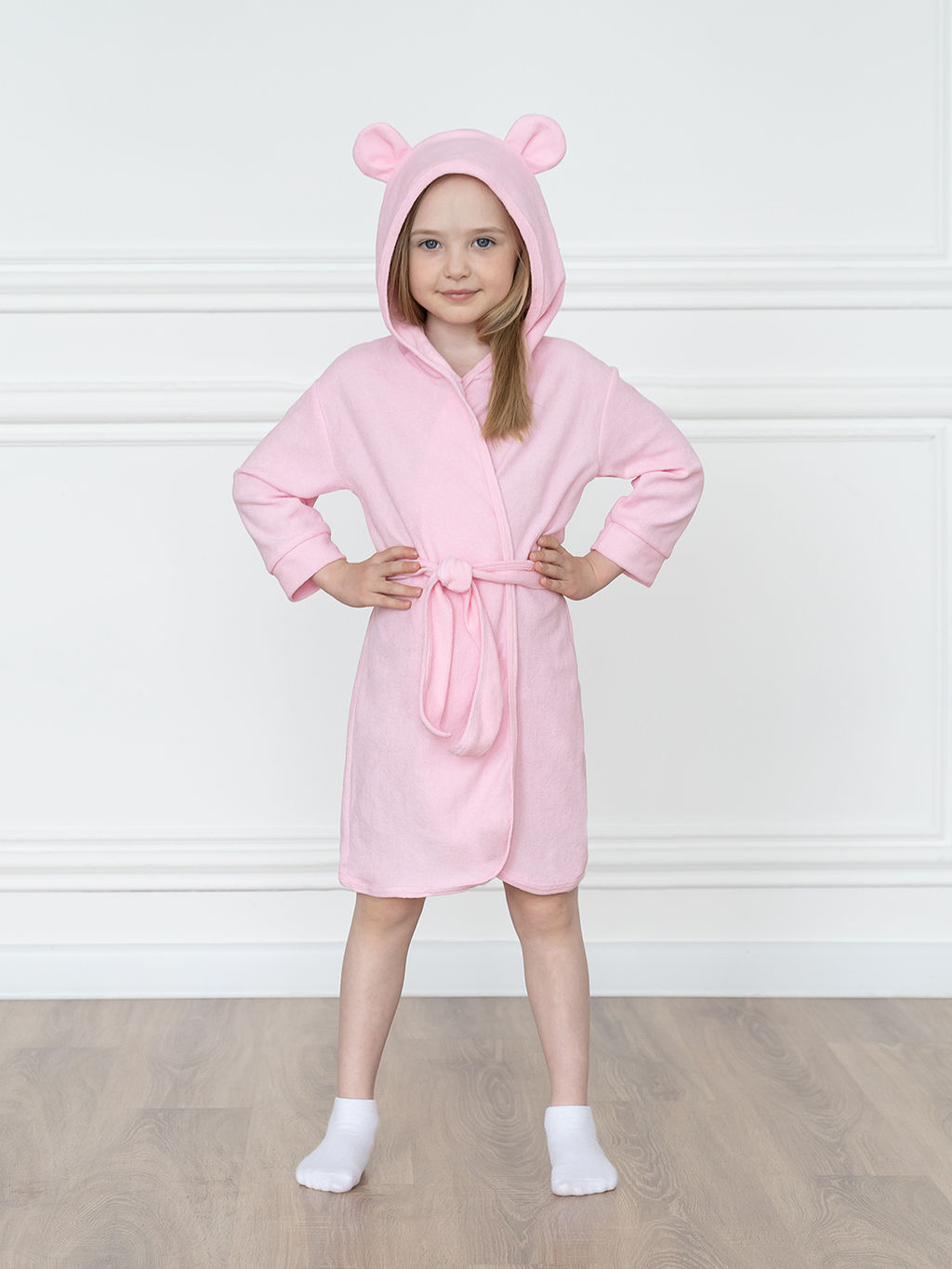 Халат детский светло-розовый 908 (86, 52)