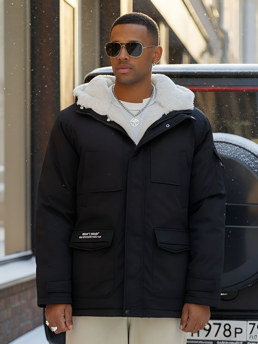 Парка мужская зимняя удлиненная с мехом - Mtforce фото 17