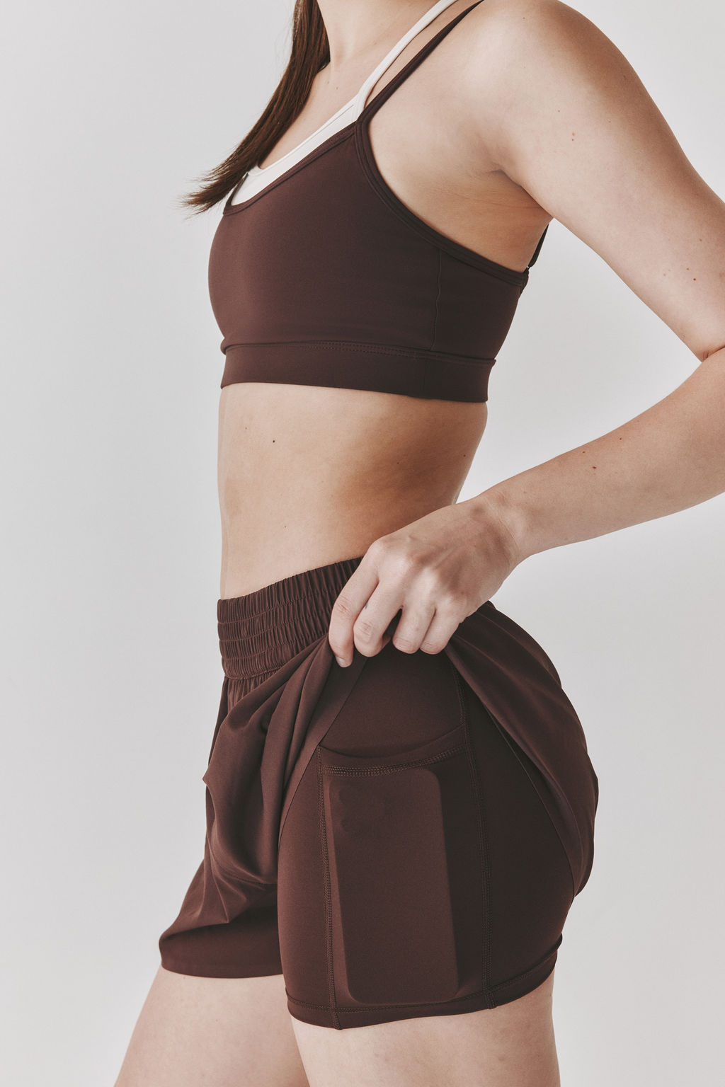 Pantal?n corto de deporte de doble capa - H&m фото 16