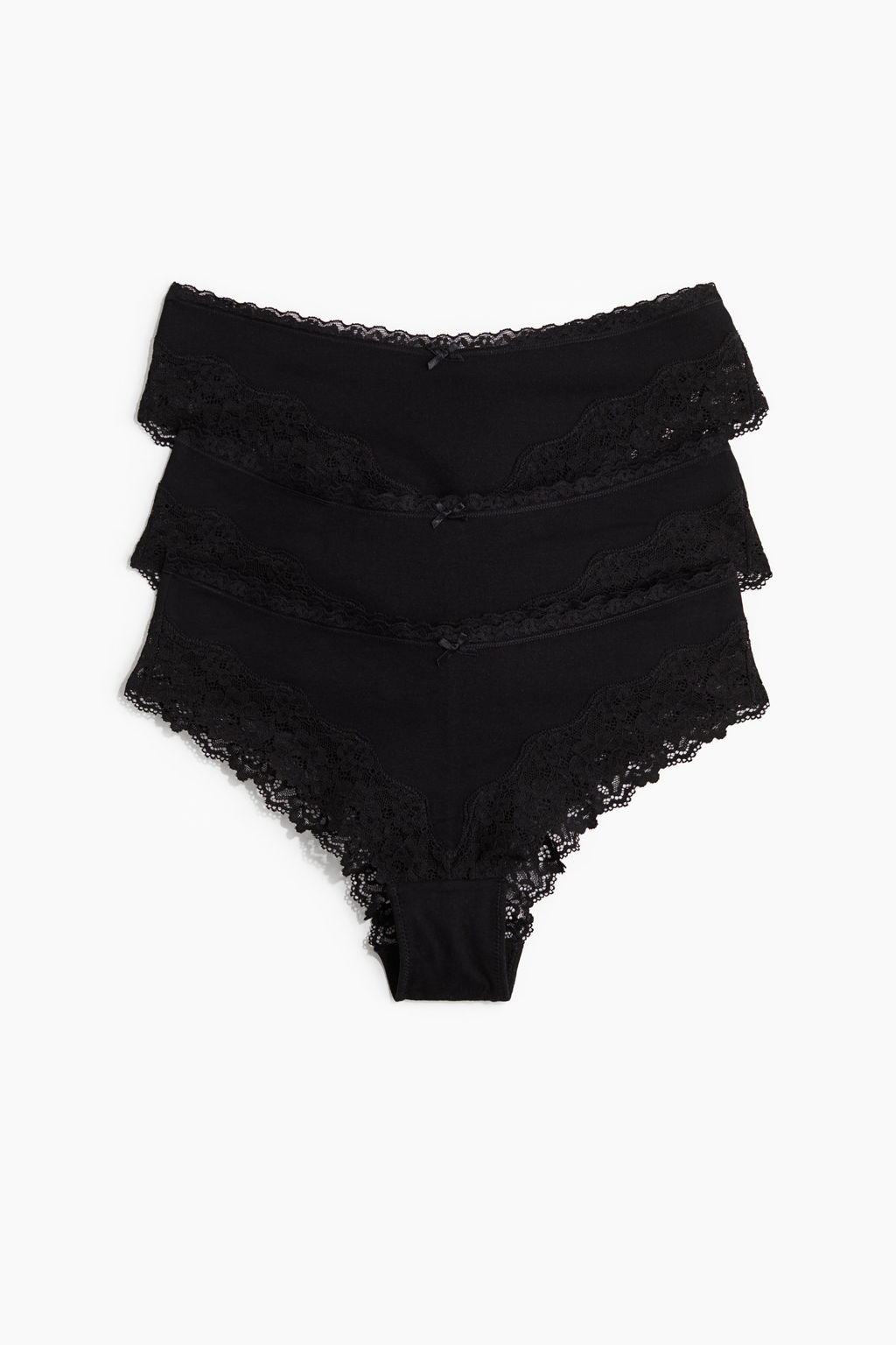 Pack de 3 bragas hipster de encaje y algod?n - H&m фото 5