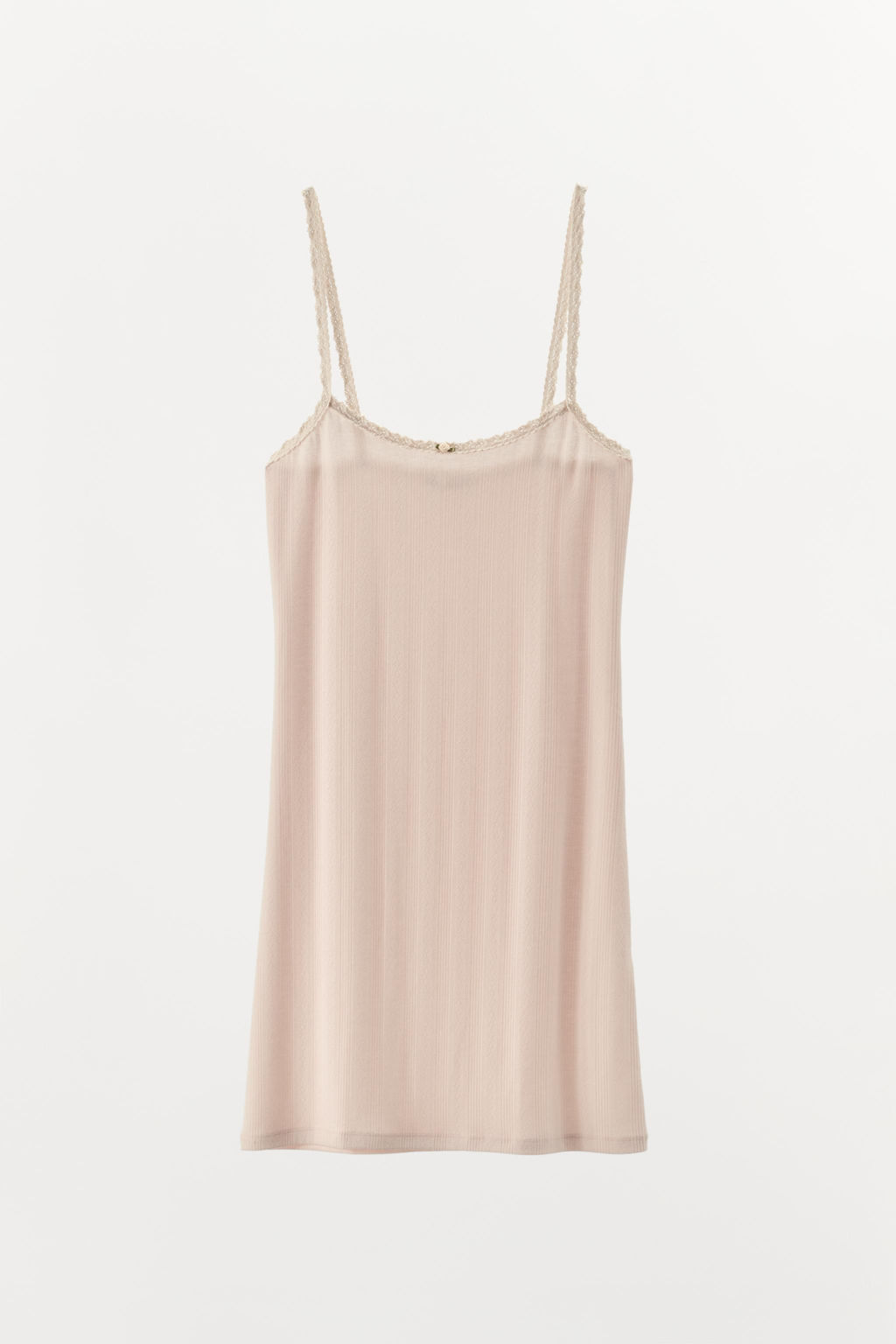 POINTELLE LACE TRIM DRESS - Zara фото 3