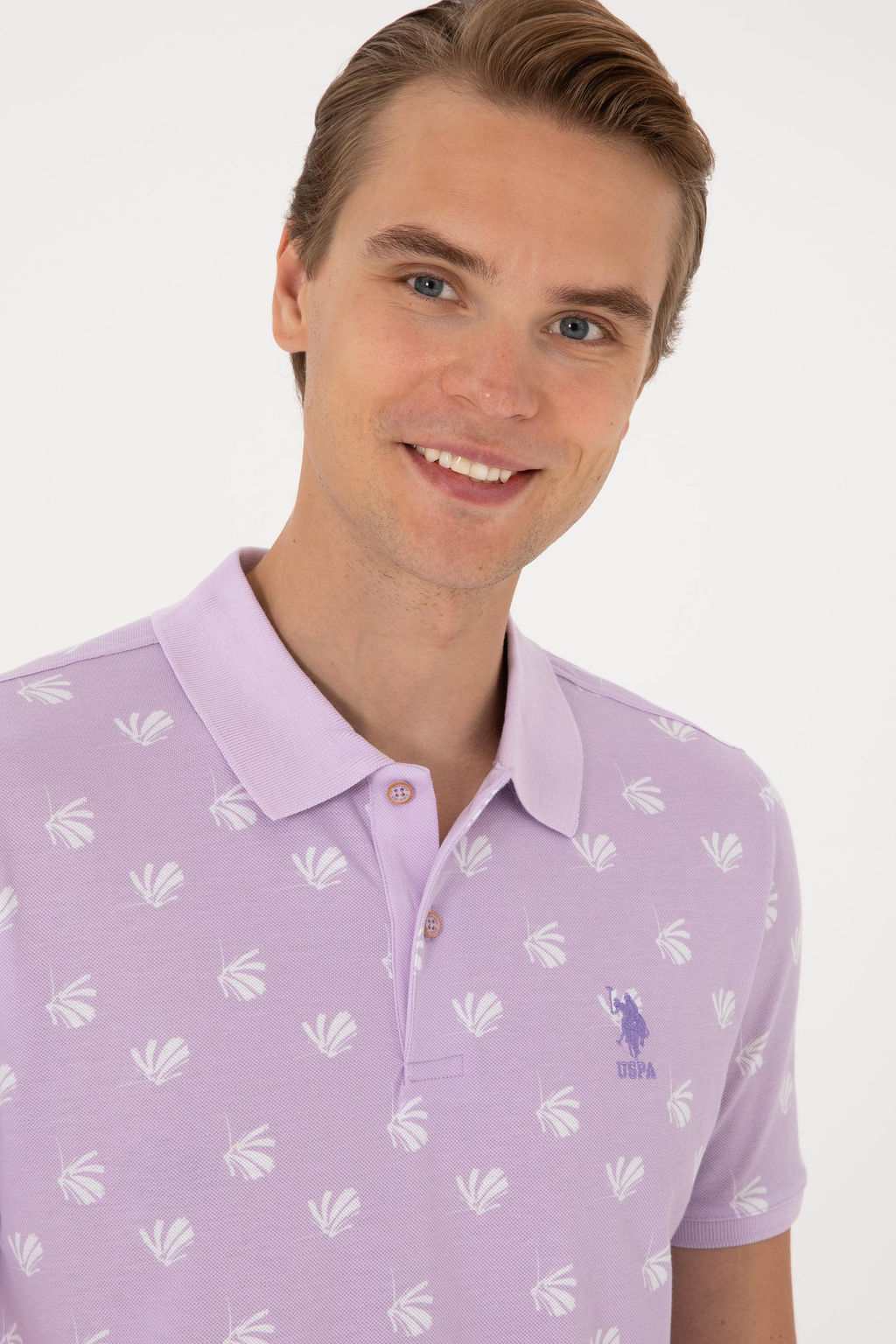 Erkek Regular Fit Lila Polo Yaka Ti__rt Sepette S_rpriz _ndirim - U.s. polo assn фото 2