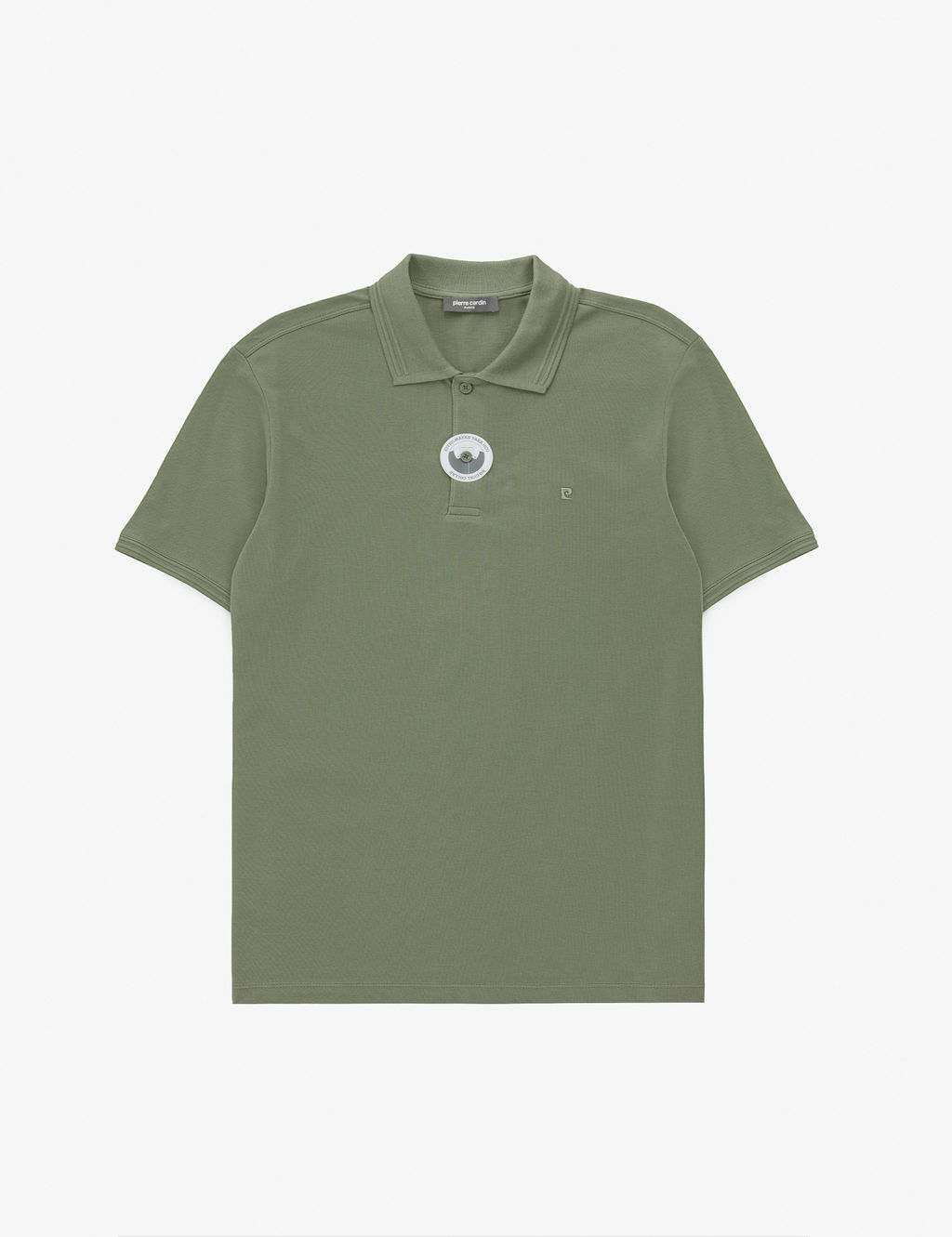 Haki Regular Fit %100 Pamuk K_vr_lmaz Polo Yaka Basic Ti__rt