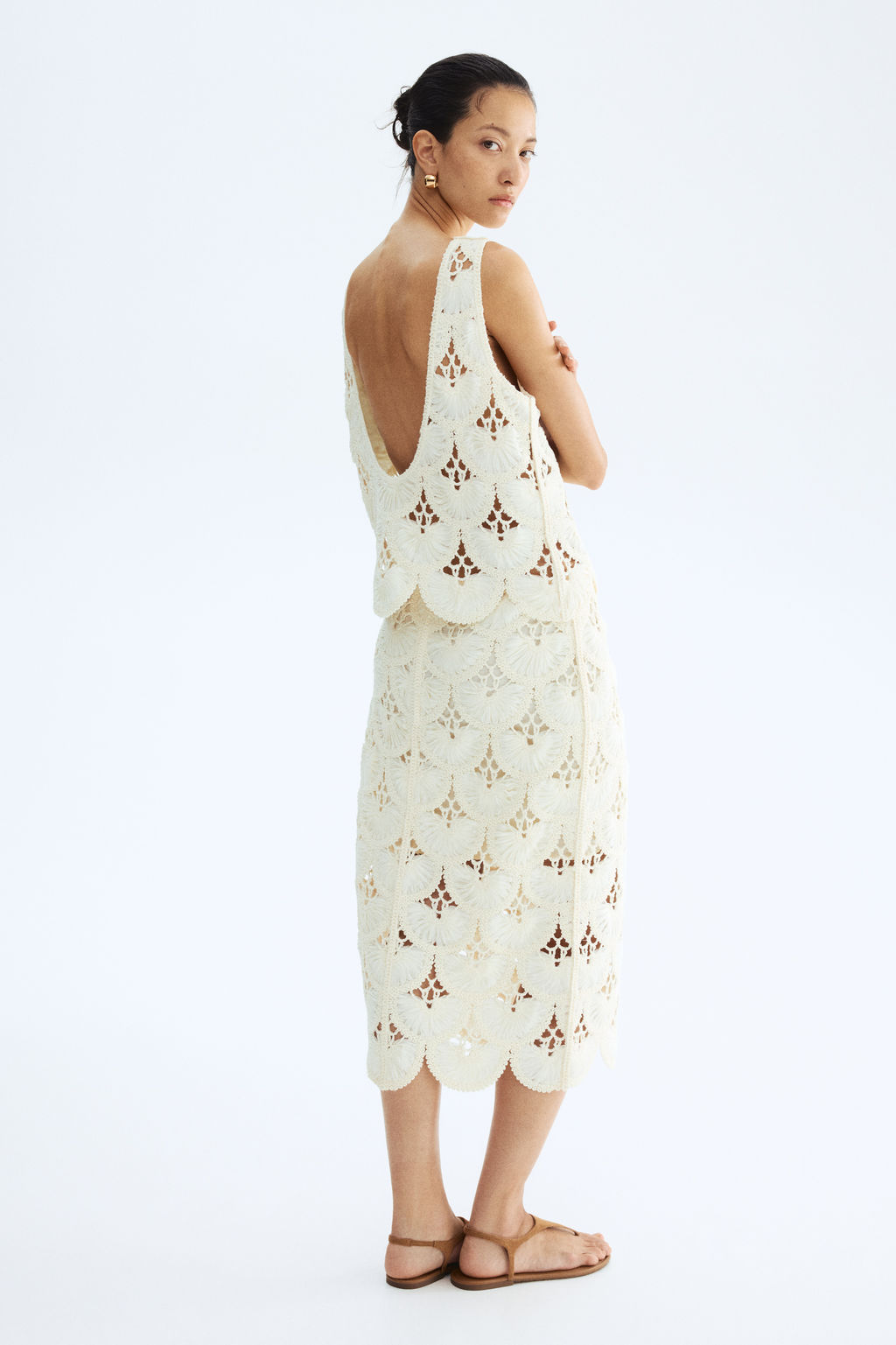 Falda de tubo efecto crochet - H&m фото 2