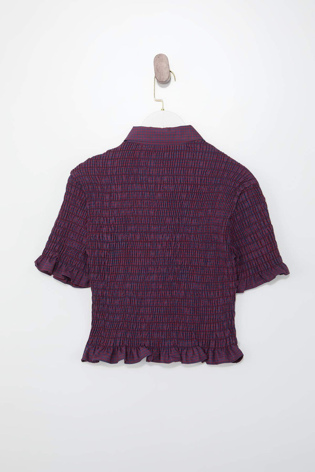 Bordo-Cok Renkli Potikare Gipeli Bedene Oturan Gomlek TWOSS26GO00063 - Trendyolmilla фото 2