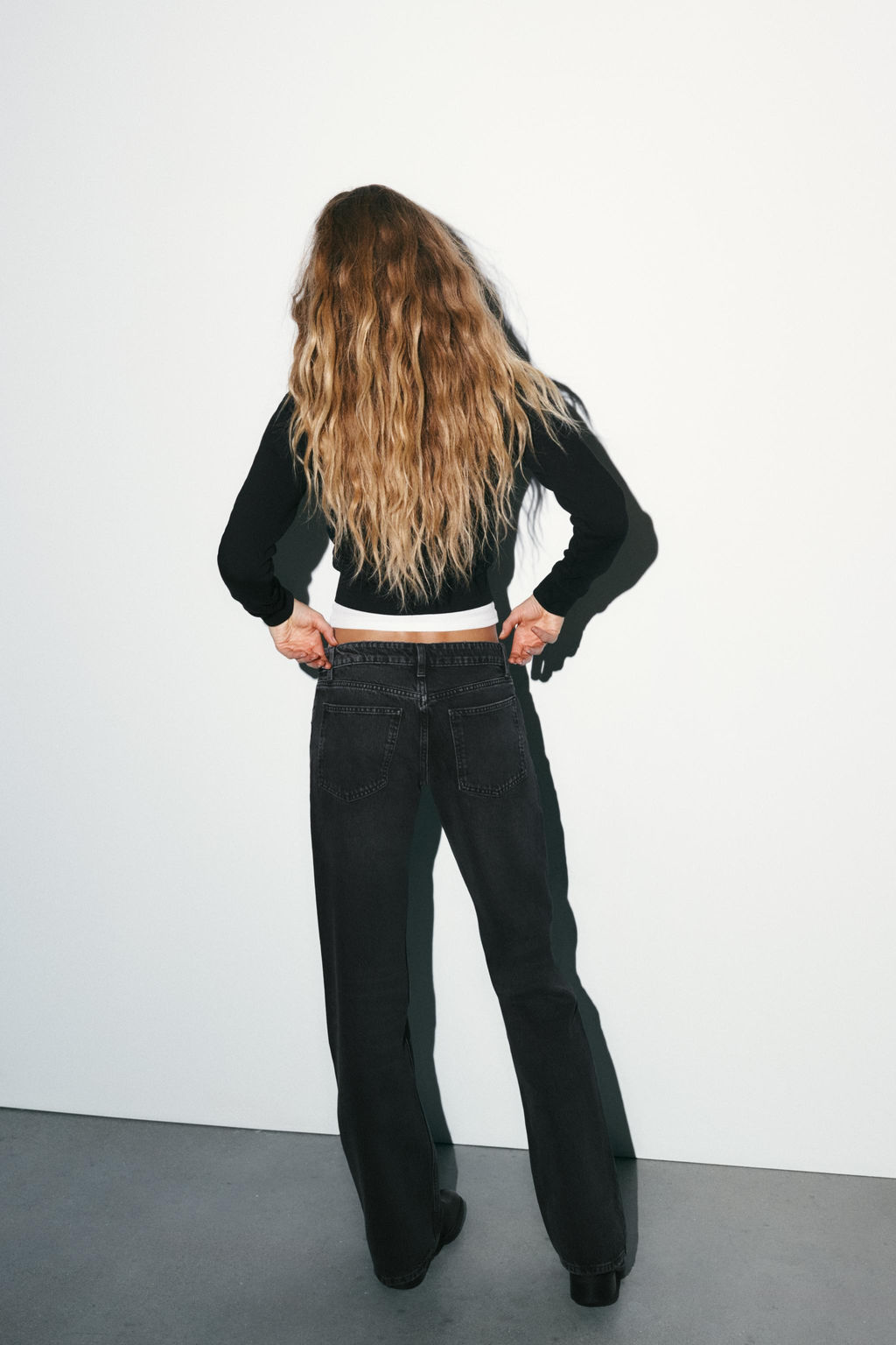 TRF LOW-RISE WIDE-LEG JEANS - Zara фото 14