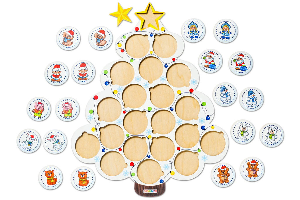 Обучающая игра Новогоднее мемо Веселые картинки - Smiledecor фото 4