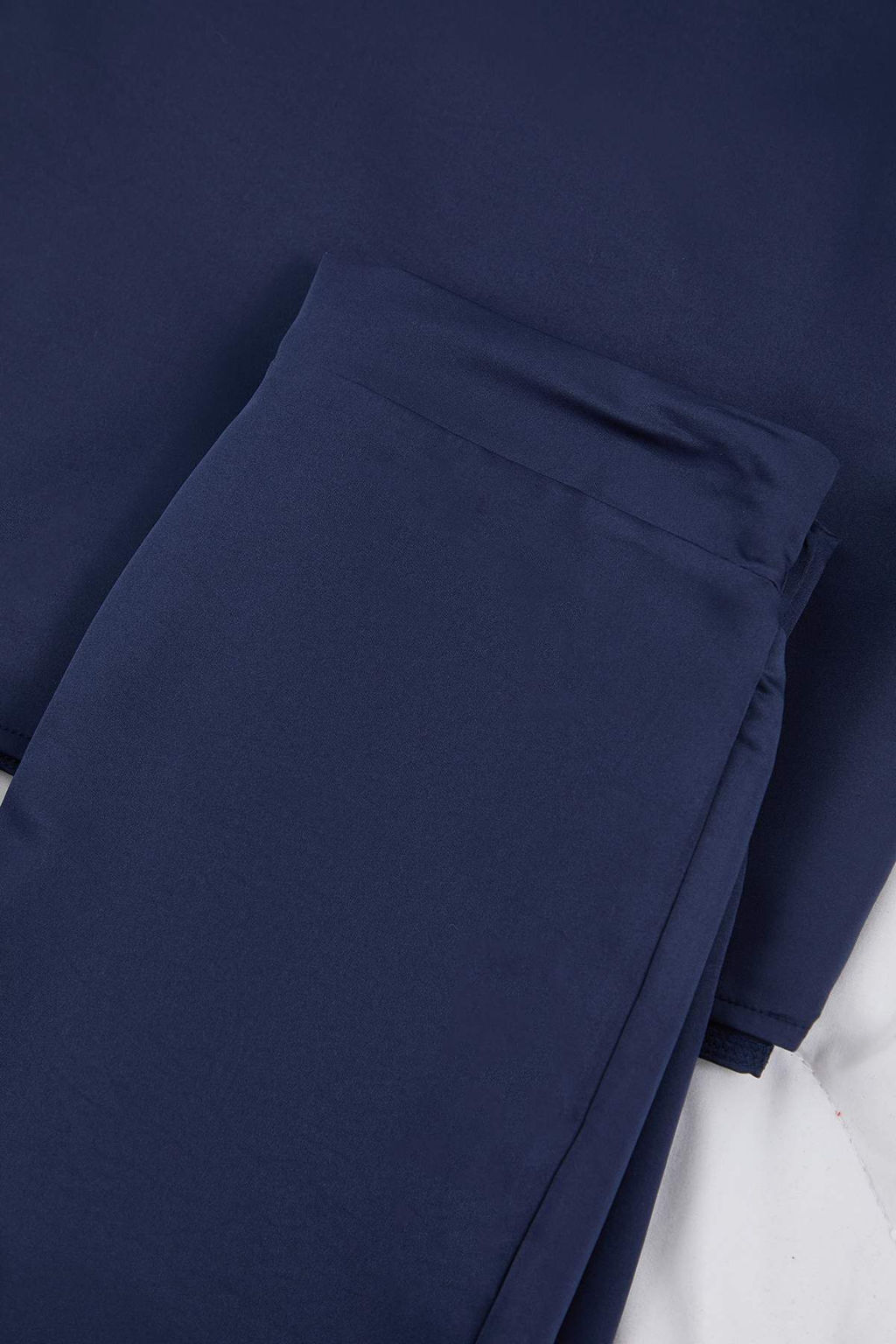 Lacivert Mat Saten Dokuma Pijama Tak?m? THMAW26PT00032 - Trendyolmilla фото 7