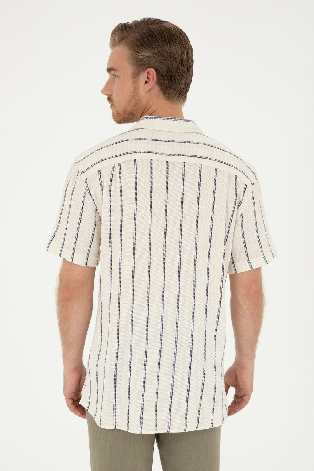 Мужская темно-синяя рубашка с коротким рукавом Неожиданная скидка в корзине - U.s. polo assn фото 6