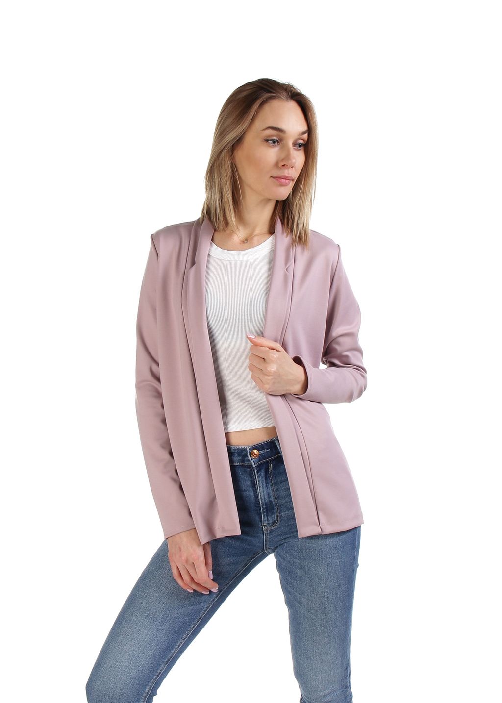 КАРДИГАН ДЖ482 БЕЖЕВЫЙ С РОЗОВИНКОЙ - Assana фото 3