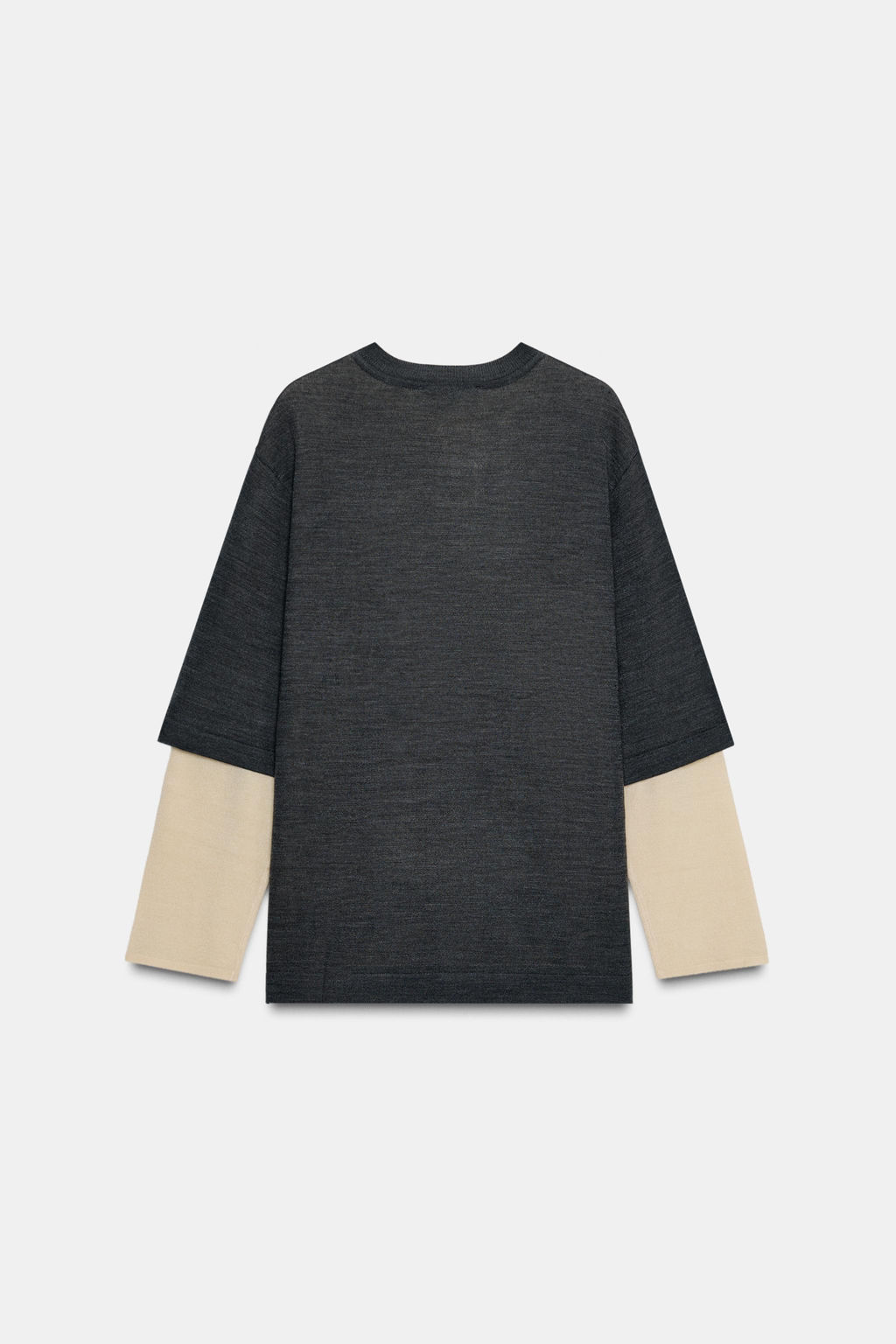 DOUBLE-LAYER KNIT JUMPER - Zara фото 5