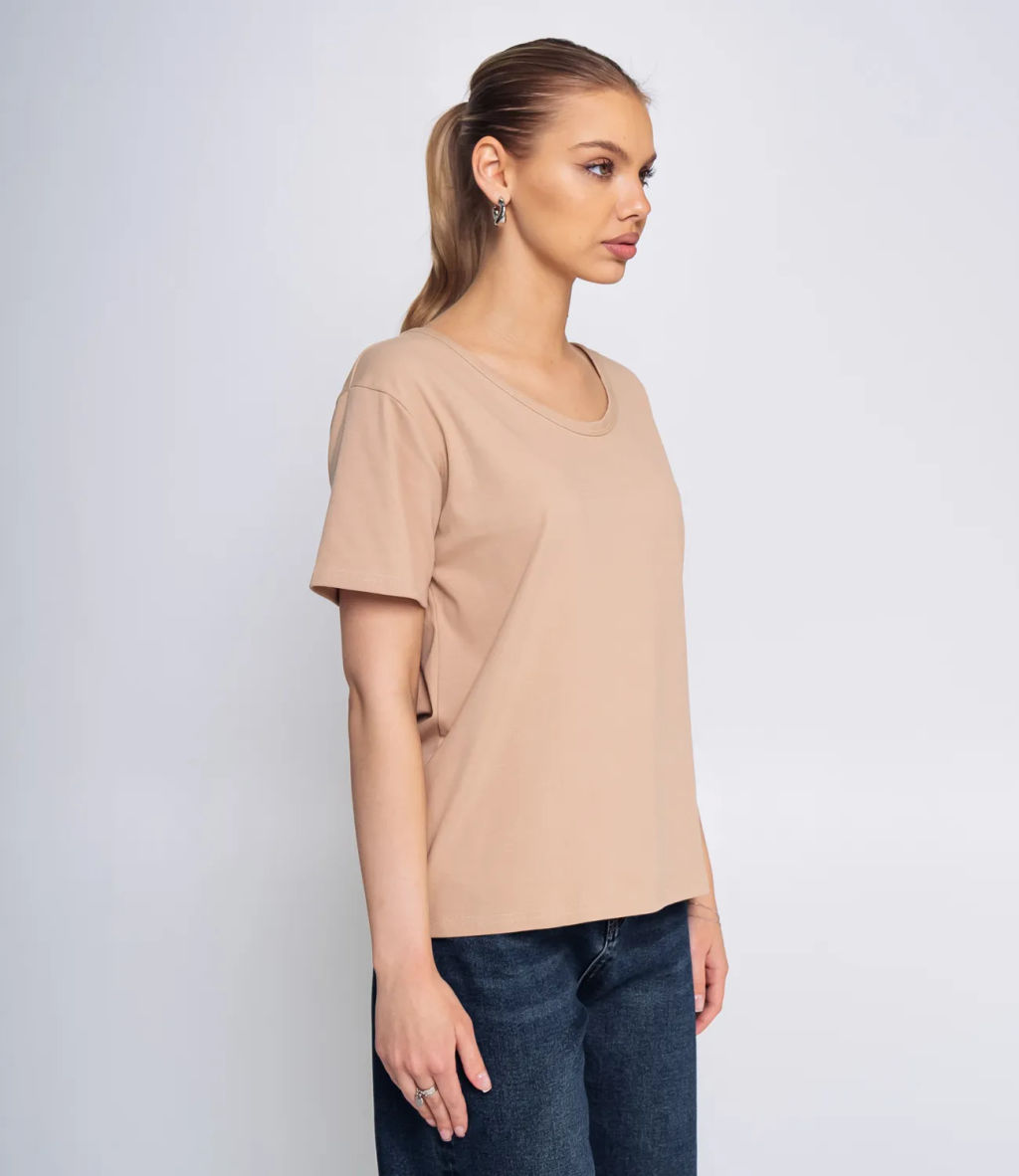 Футболка #ОКТ075005, бежевый