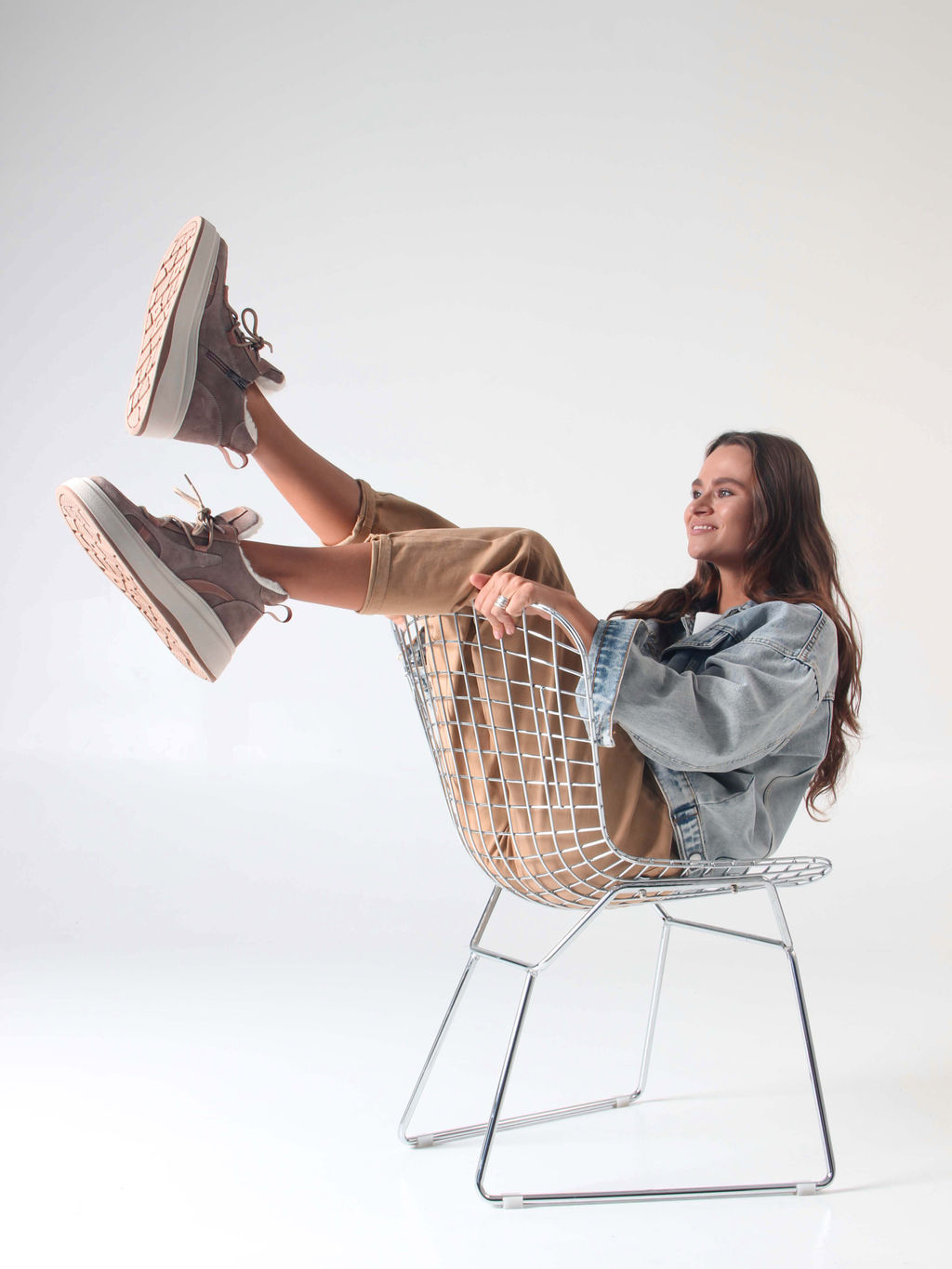 Ботинки 229.windybe. Капучино замша/Мех