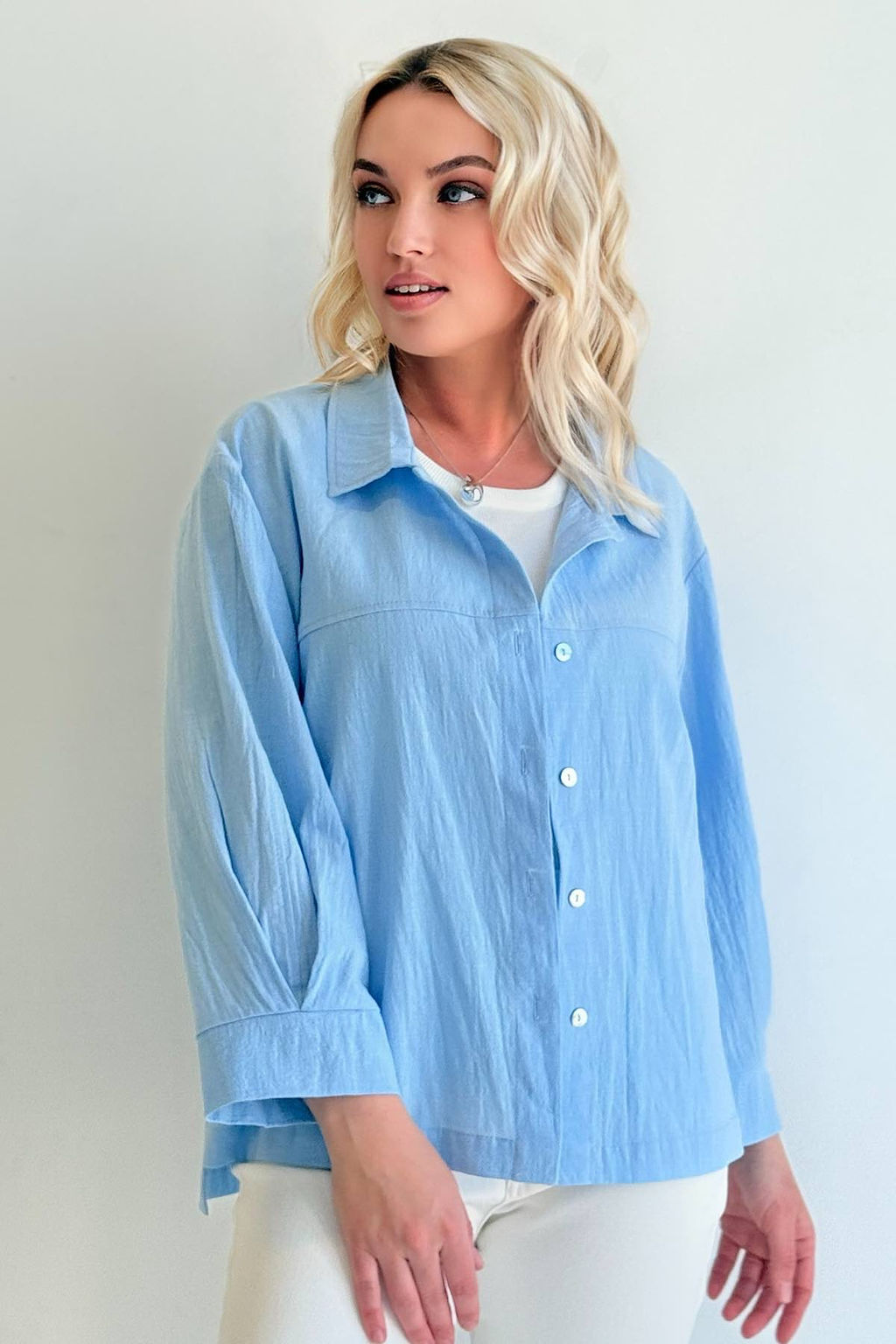 Блузка 4407/01/Голубой