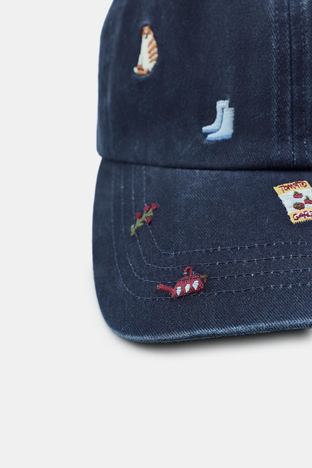 TWILL CAP WITH EMBROIDERY