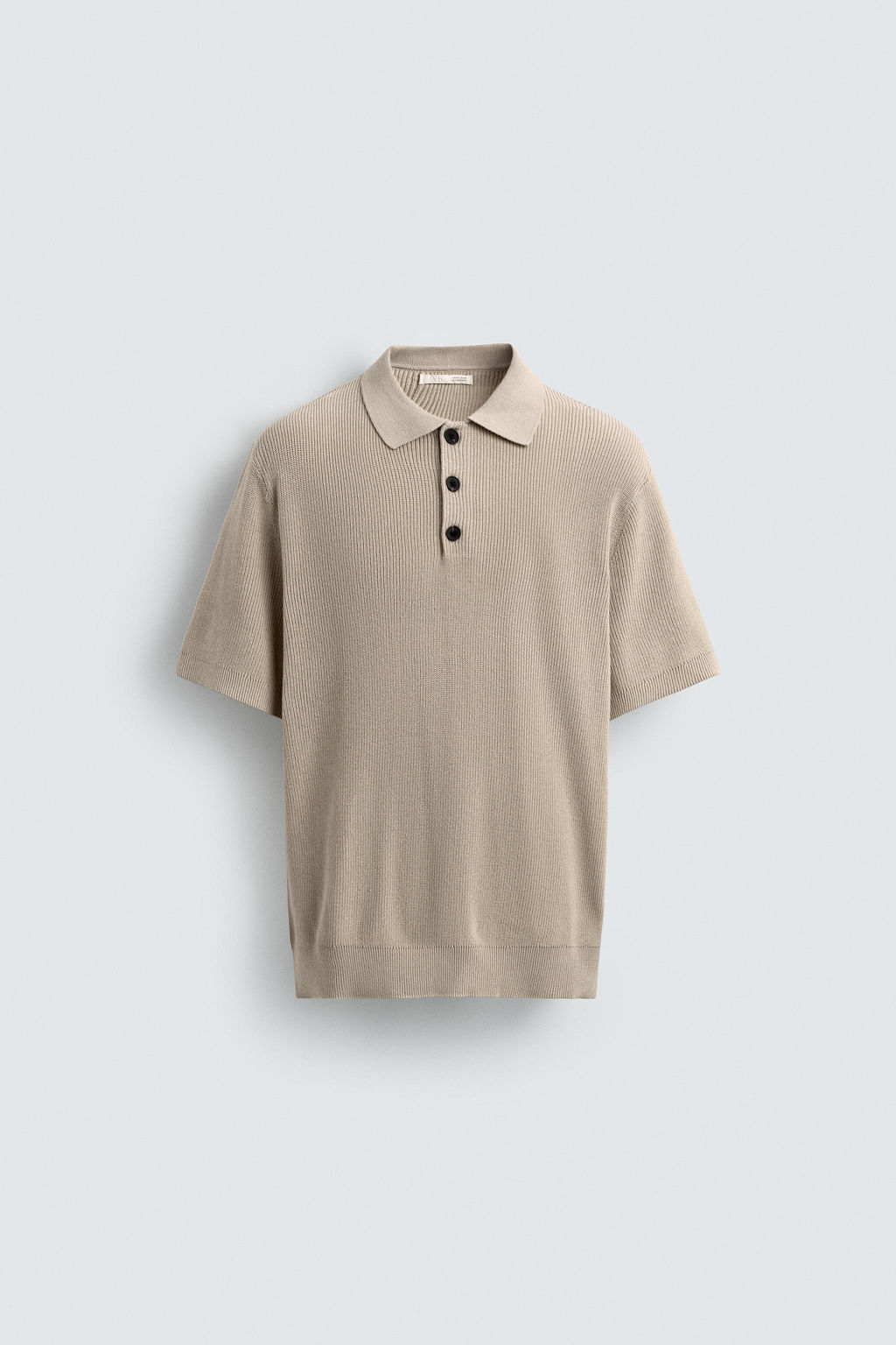 PURL KNIT POLO SHIRT - Zara фото 7