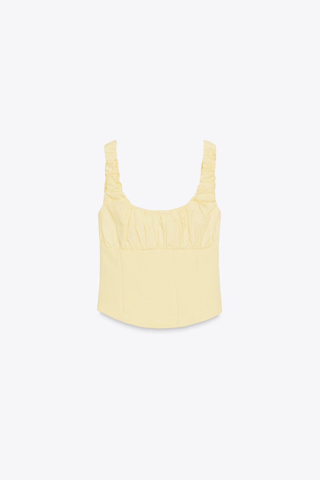 COMBINATION INTERLOCK POPLIN TOP - Zara фото 5