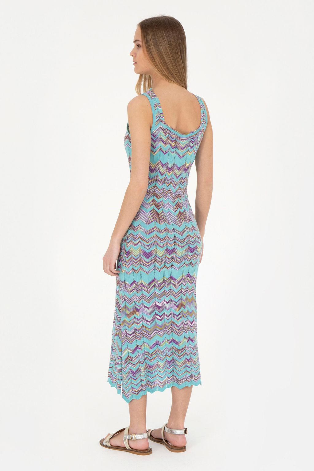 Женское мятное трикотажное платье - U.s. polo assn фото 11