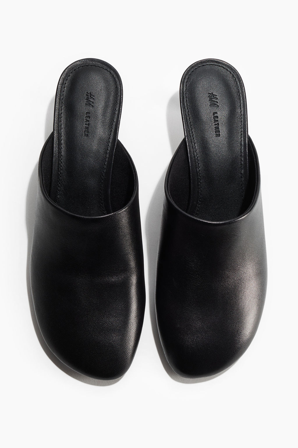 Mules de piel con tac?n kitten - H&m фото 3
