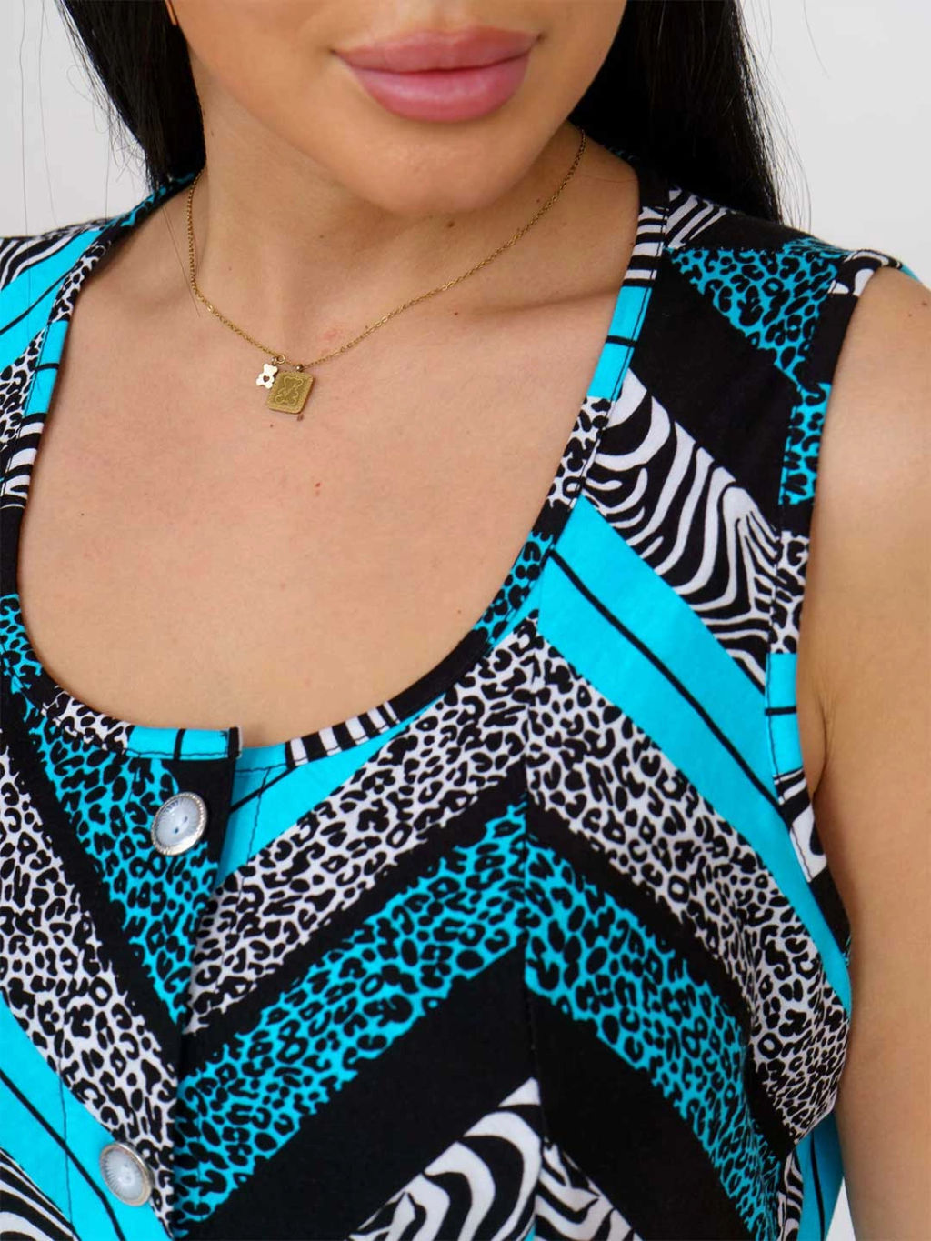 Сарафан женский, цвет черный синий