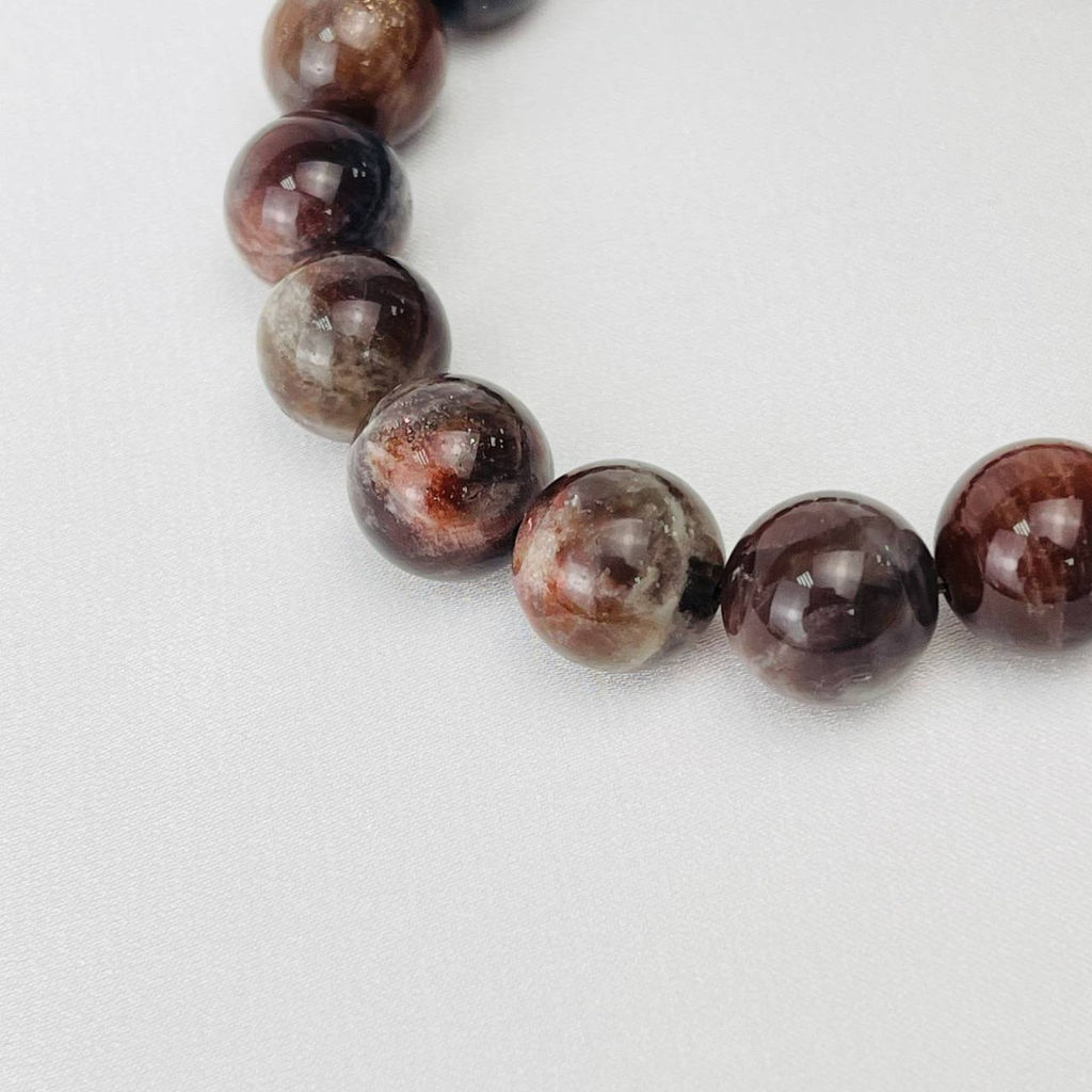 Браслет из Гелиолита (Солнечный камень) 18,5 см - Радуга самоцветов фото 3