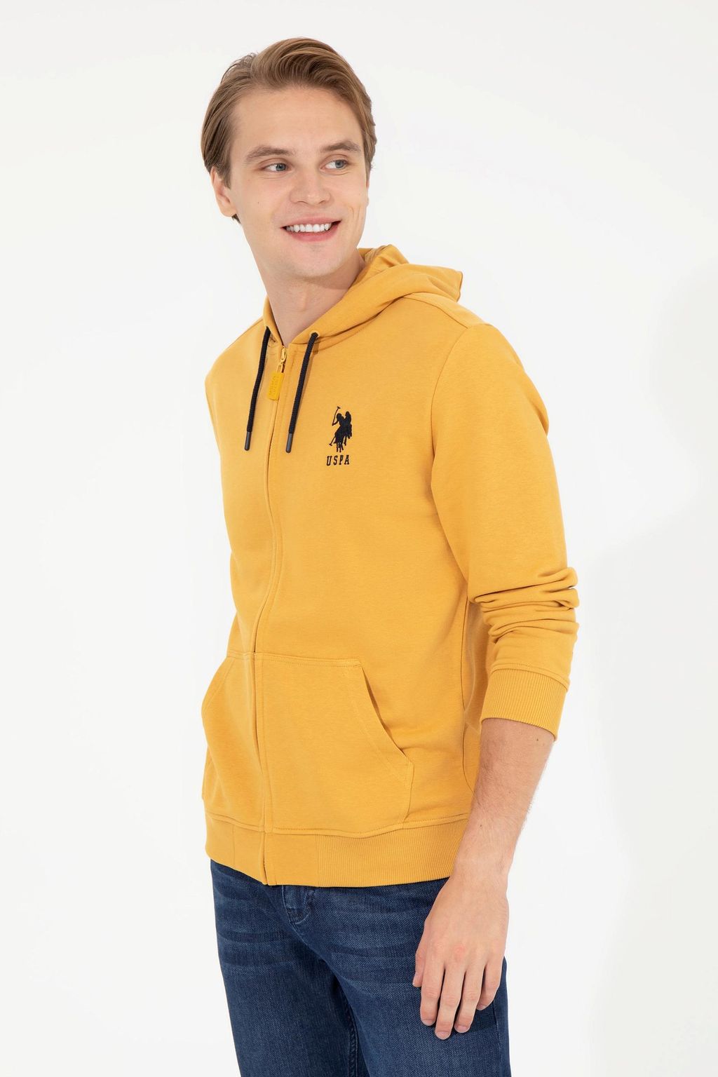 U. S. Polo Assn / Мужской шафрановый свитшот - U.s. polo assn фото 2