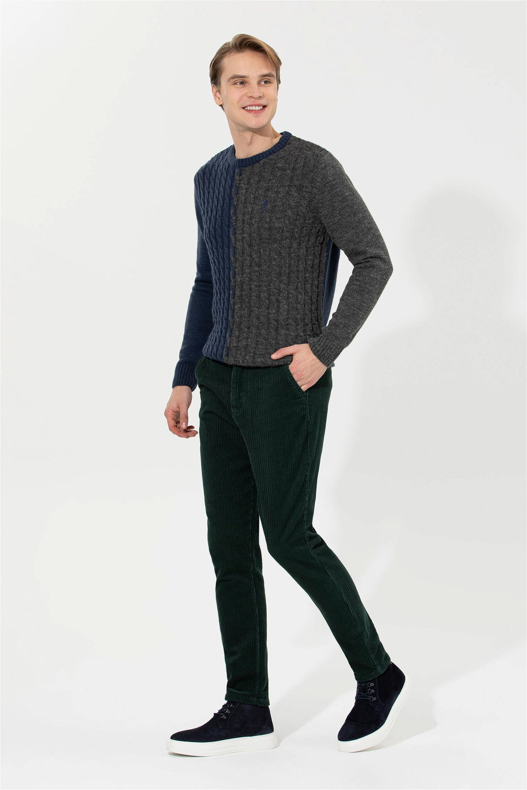 Мужские темно-зеленые брюки чинос - U.s. polo assn фото 10