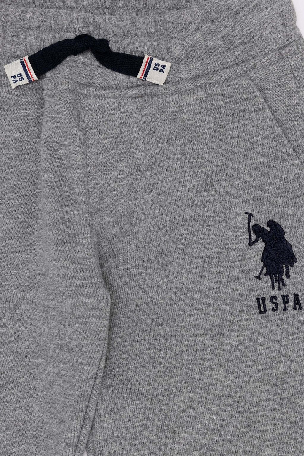 Серые меланжевые вязаные брюки для мальчика - U.s. polo assn фото 4