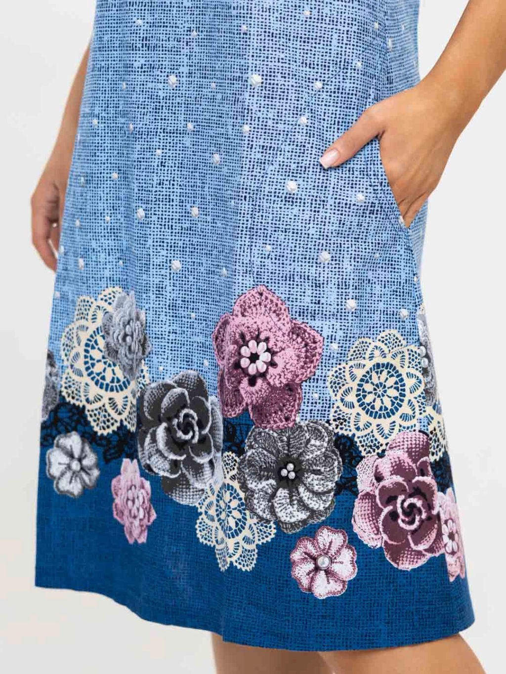 Сарафан женский, цвет синий