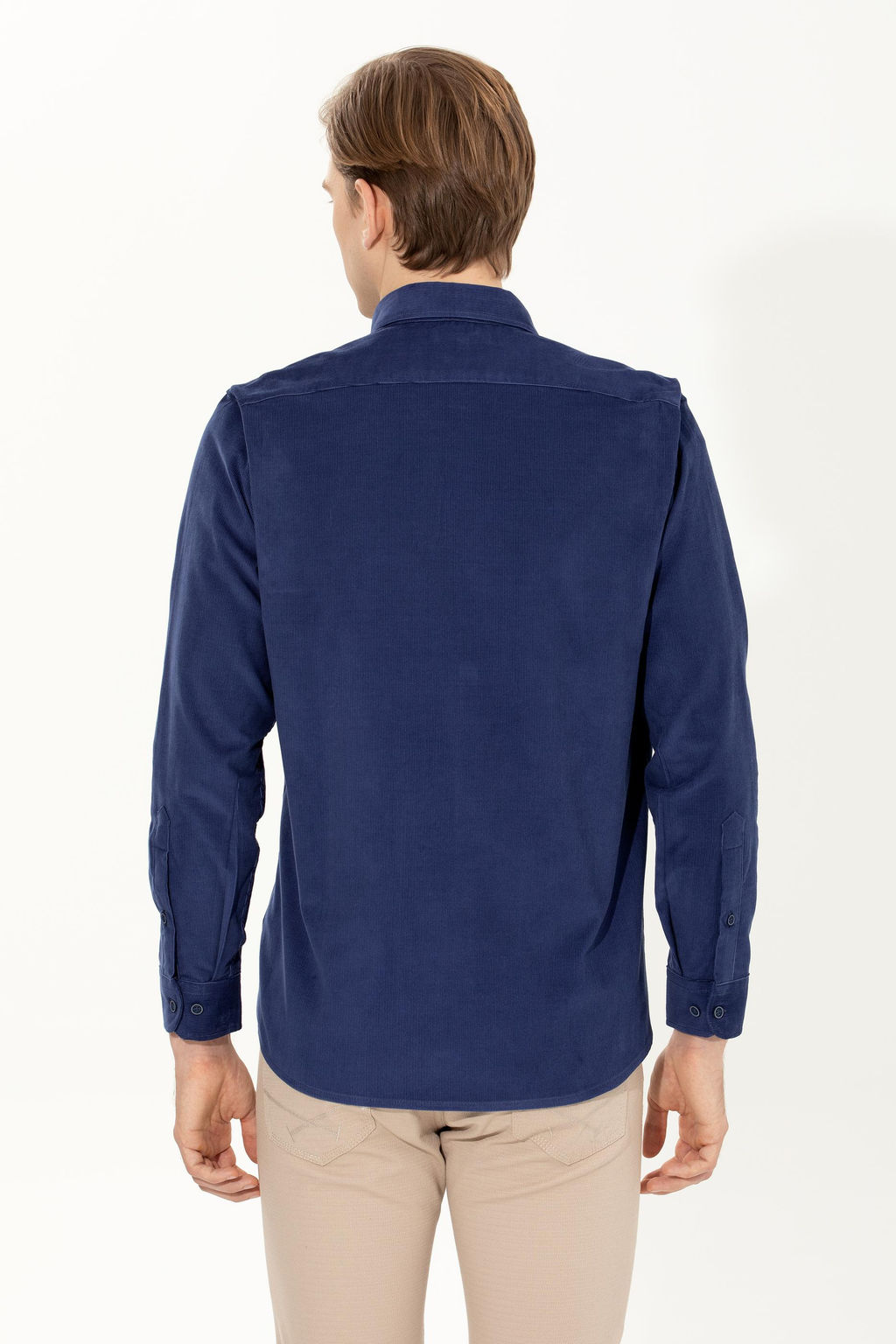 Мужская синяя скидка рубашки с длинным рукавом в корзине - U.s. polo assn фото 11