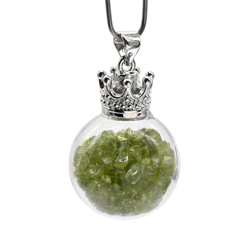 Кулон Шар с подвижными шариками из хризолита 20мм