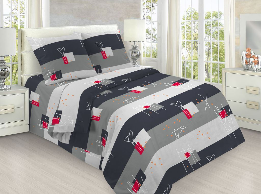 Постельное белье из бязи 140гр/м2 АКЦИЯ 312-1 1,5 спальный