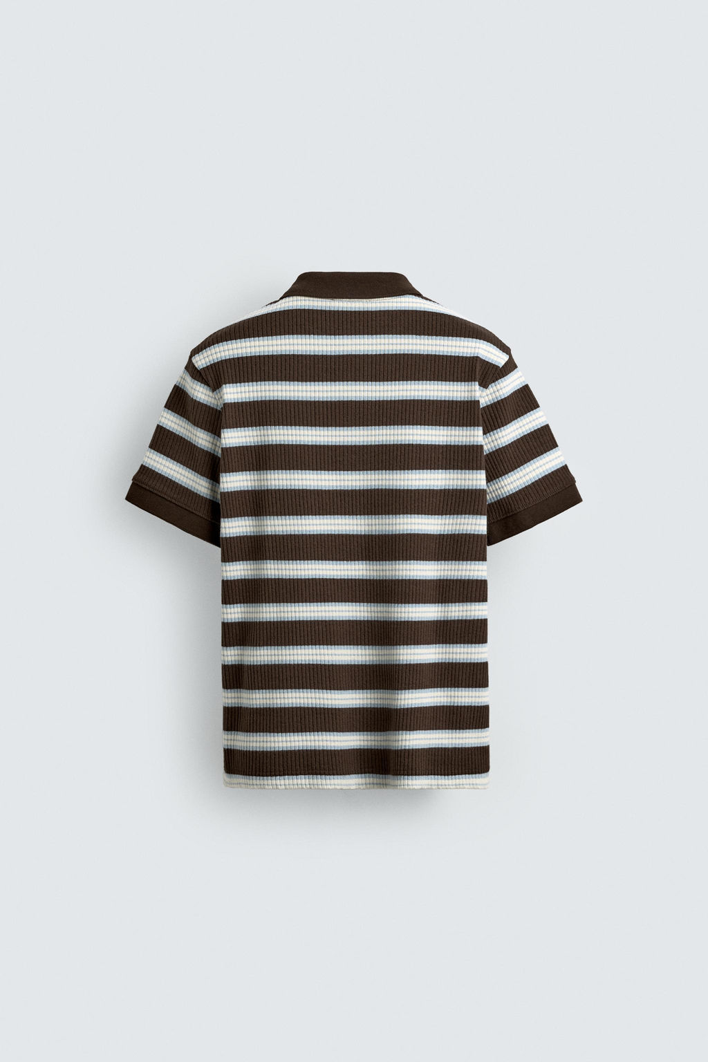 VERTICAL TEXTURED POLO SHIRT - Zara фото 8