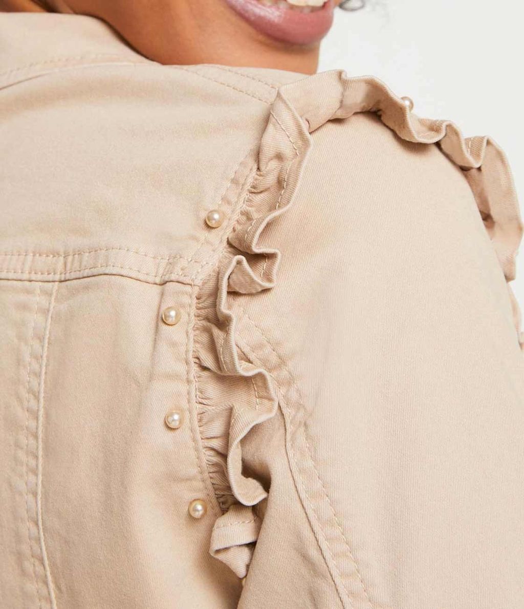 Джинсовый жакет, бежевый - Linea tesini фото 5