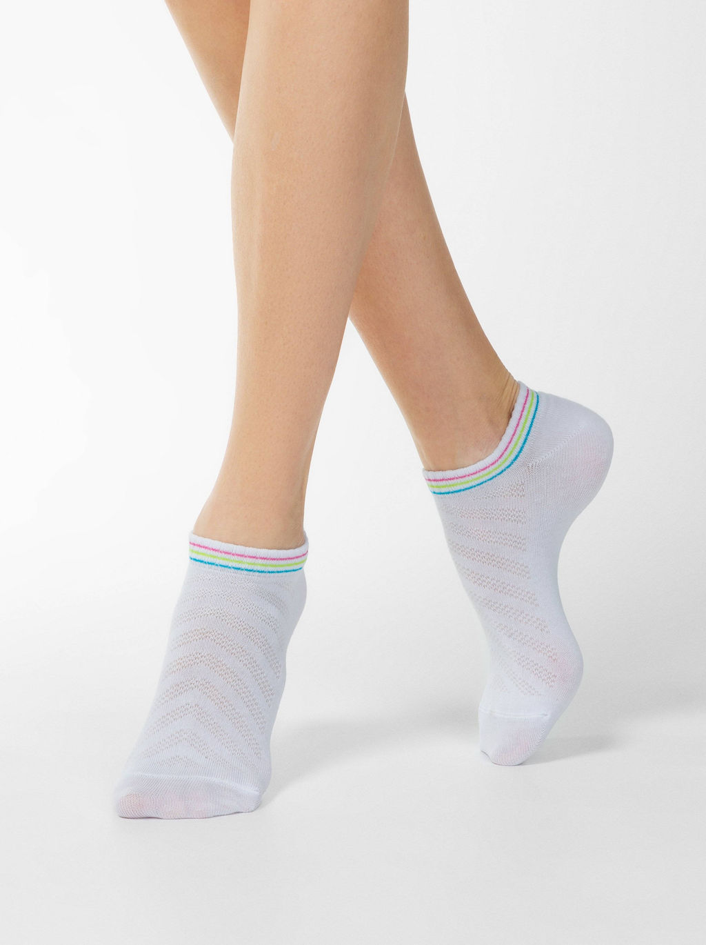 Цена за 2 пары Носки короткие Conte Elegant, белый