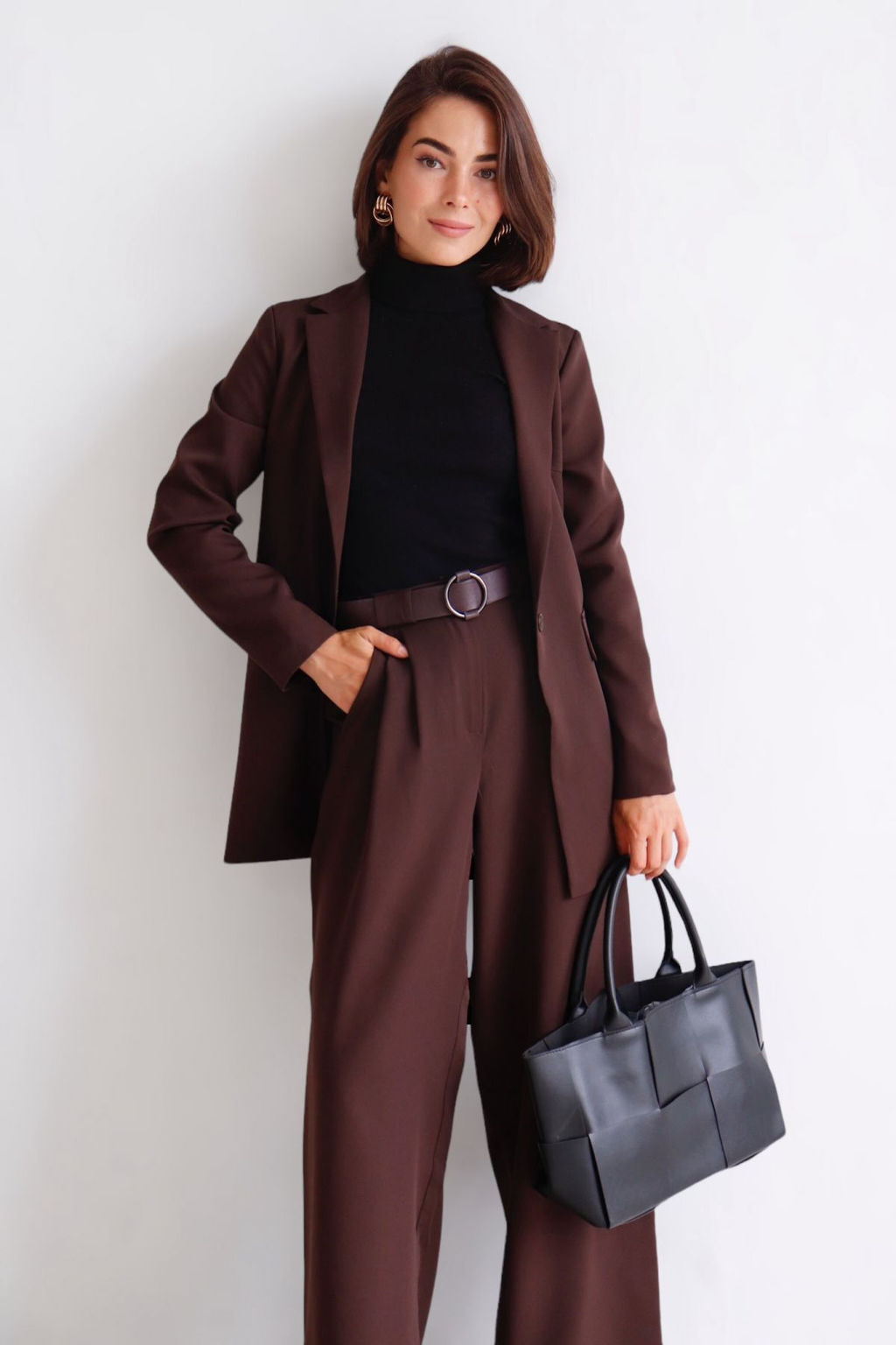 11372 Костюм брючный коричневый - Martichelli фото 10