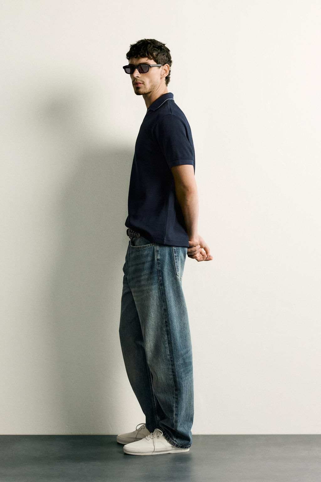 POLO REGULAR FIT CONTRASTE / Marino - Zara фото 4