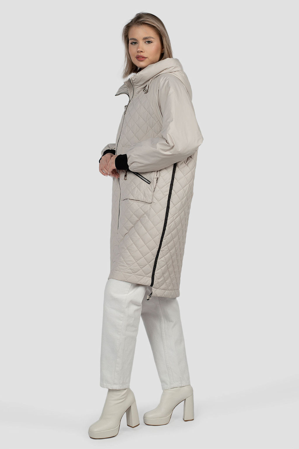 04-3006 Куртка женская демисезонная (Холлофайбер 100) - El podio фото 4